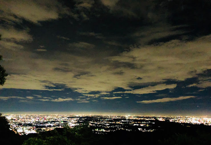 night view of Mt.Takao